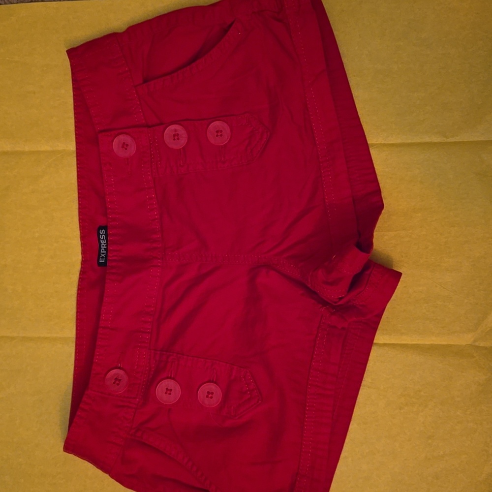 Express Shorts. Size 6. Color Red